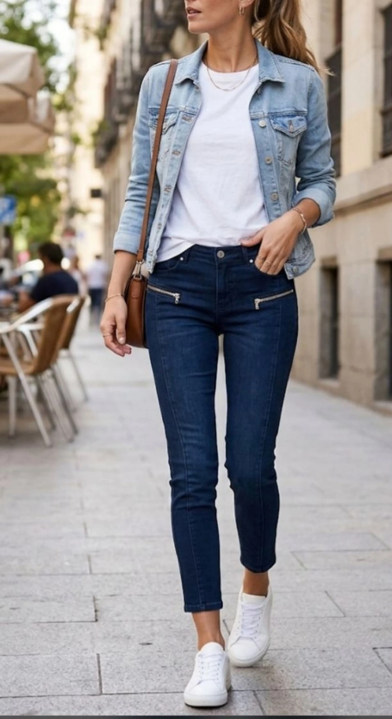 Bershka jeans skinny cano curto com zíperes – photo 2